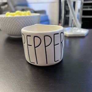 Rae Dunn Pepper cup/cellar Magenta Artisan Collection